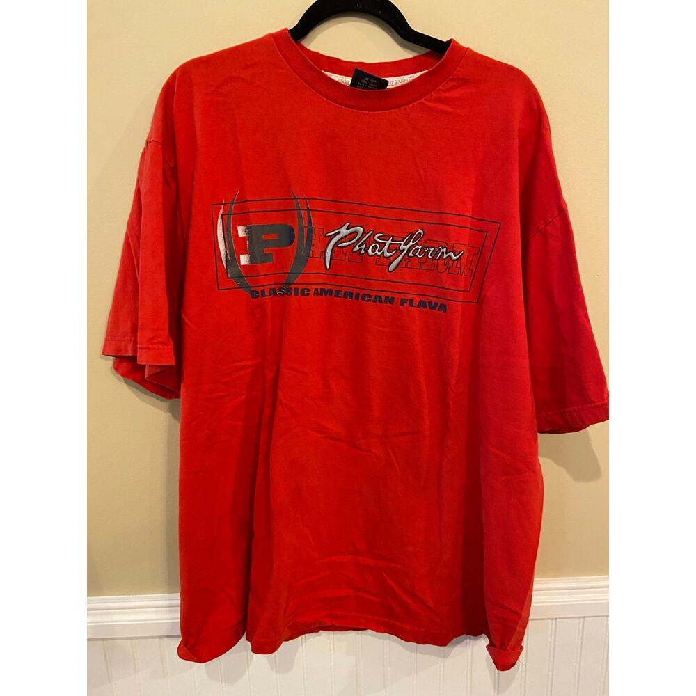 Mens XL Vintage 90s‎ Red Phat Farm Tshirt